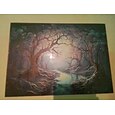 Landscape Wall Art Canvas Dark Forest Prints and Posters Pictures Decorative Fabric Painting For Living Room Pictures No Frame