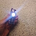 portachiavi multifunzionale con gancio - mini torcia elettrica ricaricabile tramite USB e luce da lavoro UV luce nera per casa, all'aperto, campeggio, corsa e pesca 1/2 pezzi