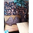نسيج جدار خشبي ديكور فني بطانية ستارة معلقة المنزل غرفة نوم غرفة المعيشة الديكور البوليستر