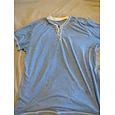 Per uomo maglietta Camicia Henley T-shirt Liscio Henley Strada Da mare Maniche corte Abbigliamento Di tendenza Originale Essenziale