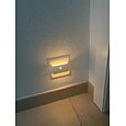 led nattljus rörelsesensor usb uppladdningsbar länkage induktion trådlös nattlampa köksskåp korridor nattlampa för sovrum hem trappa gångbelysning