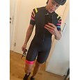 Naisten Triathlon Tri -puku Lyhythihainen Maastopyöräily Maantiepyöräily Musta Vihreä Vaaleanpunainen+vihreä Tilkkutäkki Pyörä Liikunta-asut Hengittävä Nopea kuivuminen Hikeä siirtävä Spandex Lycra