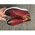 Bărbați Adidași Pantofi de piele Piele Piele de vacă integrală italiană Comfortabil Anti-Alunecare Dantelat Negru Rosu