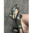 Γυναικεία Τακούνια Σανδάλια Vintage παπούτσια Πάρτι Φιόγκος Αποκλείστε τη φτέρνα Τακούνι φαντασίας Τακούνι με λουράκι στη φτέρνα Ανοικτή Μύτη Κομψό Βίντατζ Δερμάτινο Πράσινο