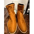 Hombre Botas Botas cowboy Retro Zapatos de gamuza Zapatos de Paseo Casual Británico Diario PU Antideslizante Resistencia al desgaste Botines / Hasta el Tobillo Cremallera Marrón Otoño Invierno