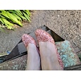 Sandały damskie galaretki buty wygodne buty codzienne plaża lato płaskie okrągłe toe eleganckie sandały na co dzień niebiesko-złote srebrne różowe zielone sandały