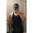 stringer-linnen för mäns muskelkroppsbyggande plus storlek y-back gym fitnessträning ärmlösa träningst-shirts väst vit
