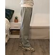 Voor heren Fleece broek Joggingbroeken Jogger Broek Joggingbroek met rechte pijpen Elastische taille Recht been Effen Kleur Effen Ademend Comfortabel Volledige lengte Buitensporten Alledaagse kleding