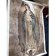 グアダルーペの聖母家の装飾キャンバス絵画リビングルーム背景壁画ポスターフレームレススプレー絵画コア