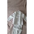 2 kusy Oblek pro mládence Chlapecké Děti Sada kalhot Formální sada Párty Rande Chladný Formální Pevná barva Černá Bílá Polyester