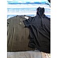 Pánské Tričko Henley Vaflové pletené tričko Tričko Top Krátké rukávy Bez vzoru Vinobraní Designové Základní Kapuce Kapuce Dovolená ulice Jdeme ven Léto Tmavě hnědá Černá Bílá Tričko Henley