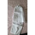 2 kusy Oblek pro mládence Chlapecké Děti Sada kalhot Formální sada Párty Rande Chladný Formální Pevná barva Černá Bílá Polyester