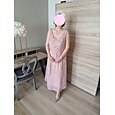 Plážová svatební dvě dílné přiléhavé šaty matky nevěsty svatební host elegantní jiskřící a zářící V krk délka po kotníky šifón se sequiny dlouhý rukáv se sequin volná velikost na míru