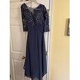 A-line šaty matky nevěsty svatební hosté elegantní plus size kámen krk ankle length chiffon krajka 3/4 délky rukáv s nařasenými padlými aplikacemi zdarma vlastní velikost