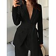 Kostým matky nevěsty elegantní s límečkem a délku ke kotníkům polyester dlouhý rukáv s jednobarevnou