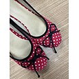 Dámské Podpatky Retro Párty Práce Denní Puntíky Mašle Kačenka Oblá špička Elegantní Vinobraní Látka Povaleč Černá Bílá Červená