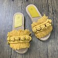 Dámské sandály s třásněmi – bohémské makramé balerínky na bazén, dovolenou a neformální letní dny