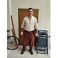 Retro Středověké Renesanční Kalhoty Úbory Pásek Pirát Viking Ranger Pánské Viking Fantazie předvečer Všech svatých Karneval Plesová maškaráda Karneval Výkon Plesová maškaráda Dospělé Tričko Kalhoty