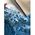 Overaly matky nevěsty plážová svatba elegantní iluzorní výstřih podlahové délky elastický chiffon 3/4 délky rukáv s krajkou jednobarevné