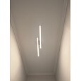 minimalistické stropní svítidlo dlouhý pás polozapuštěné stropní svítidlo, moderní lustry lineární stropní svítidla do obývacího pokoje ložnice chodba kuchyně stmívatelná pouze dálkovým ovládáním
