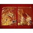 50ks mini panty z čisté mědi retro mosazné panty s 200 kusy náhradních šroubů pro dřevěnou krabičku příslušenství ke šperkovnici skříňky na šperky (10 x 8 mm/0,4 x 0,3 palce)