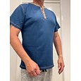 Pánské Waffle Henley košile Trička Krátký rukáv Kostkovaný Módní Designové Pohodlné Knoflíky Henley Venkovní Ležérní Denní Léto Černá Bílá Žlutá Tričko Henley