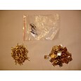 50ks mini panty z čisté mědi retro mosazné panty s 200 kusy náhradních šroubů pro dřevěnou krabičku příslušenství ke šperkovnici skříňky na šperky (10 x 8 mm/0,4 x 0,3 palce)