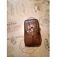 Men's Multi Functional Genuine Leather Shoulder Bag Cell Phone Crossbody Purse Phone Holster Case Leather Belt Waist Pouch Small Messenger Bag