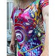 Dámské maxi šaty tričkové šaty tee šaty plážové šaty shift šaty boho dovolená párty prázdniny pravidelný střih vintage bohémské krátký rukáv kulatý výstřih černá červená námořnická modř modrá