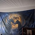 Dragon Couple Moon Hanging Tapestry Wall Art Large Tapestry Mural Decor Photograph Backdrop Blanket Curtain Home Bedroom Living Room Decoration