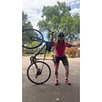 女性用 半袖 ショーツ付きサイクリングジャージー トライスーツ 夏 ポリエステル ブラック / イエロー ブラック / オレンジ レッド / シルバー バイク スーツウェア 高通気性 速乾性 後ポケット モイスチャーコントロール スポーツ マウンテンサイクリング ロードバイク 衣類 / 伸縮性あり