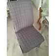 Funda para silla de comedor, cojín para asiento de silla, funda antideslizante con lazos, almohadillas gruesas, duraderas y lavables para comedor, oficina, cocina