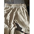 Pánské Plátěné kalhoty Kalhoty Letní kalhoty Volné kalhoty Plážové kalhoty Šňůrky Elastický pas Straight-Leg Bez vzoru Pohodlné Prodyšné Plná délka Ležérní Denní Dovolená prázdniny Základní Černá Bílá