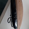 Women's Red Patent Leather Ballet Flats - Classic Round Toe Slip-On Shoes with Bow Detail for Casual and Office Wear