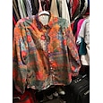 Women's Shirt Cotton Linen Shirts Button Up Blouse Floral Geometric Basic Casual Long Sleeve Shirt Collar Regular Tops Daily Buttons Print White Army Green Red Khaki Gray Fall Winter