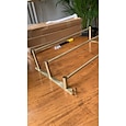 étagère de salle de bain à trois couches avec crochets porte-serviettes multifonction en acier inoxydable noir mat et doré 1pc