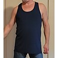男性用 タンクトップ ベストトップ アンダーシャツ リブニットTシャツ ノースリーブ クルーネック 夏 平織り ファッション ストリートファッション いい結果になる スポーツ アスレイジャー ジム用 ブラック ホワイト ネイビーブルー メンズトップTシャツ