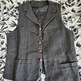 Hombre Chaleco Ropa Cotidiana Noche Vintage Moda Primavera & Otoño Botones Poliéster Cómodo Plano Botonadura Simple Escote en Pico Ajuste regular De color verde oscuro Azul marinero Gris oscuro Gris
