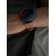 Kellon ranneke varten Samsung Watch 3 45mm, Galaxy Wacth 46mm, Gear S3 Classic / Frontier, Gear 2 Neo Live Aito nahka Korvaus Hihna 22mm Ranneke