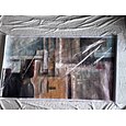 handgefertigtes Ölgemälde auf Leinwand, Wandkunst, Dekoration, modern, abstrakt, für die Inneneinrichtung, gerollt, rahmenlos, ungedehntes Gemälde