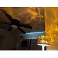 proiettore di luce senza fili a forma di onda oceanica, lampada da tavolo con cambio colore RGB, luce notturna a batteria portatile proiettore aurora a LED con telecomando per camera da letto