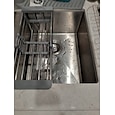 Escurridor de platos retráctil de acero inoxidable, colador de cocina extensible, cesta de drenaje sobre el fregadero, reposabrazos ajustable, estante para lavabo para verduras y frutas.