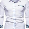 Per uomo Camicie Camicia con colletto Camicia con bottoni Pop art Matrimonio Esterno Rosa chiaro Bianco Verde chiaro Kaki Manica lunga Collo ripiegabile Primavera Autunno Abbigliamento Stampa