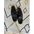 Men's Brown Leather Cut-Out Loafers Sandals - Breathable Slip-On Casual Shoes with Contrast Toe for Summer