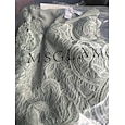 Femme Chemisier Hauts habillés Plein Elégant Demi Manches Col Ras du Cou Hauts réguliers robe demoiselle d honneur du quotidien Dentelle Patchwork Multirang Vert cendré Eté Printemps