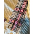 Sudadera de mujer casual a cuadros ropa de calle uso diario cuello redondo estampado manga larga rosa marrón beige otoño invierno