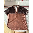 Hombre Tribal Étnico Camiseta Henley Shirt Tee Manga Corta Design Básico Étnico Exterior Casual Diario Verano Marrón oscuro Negro Verde Claro Azul Marino Henley Camiseta Henley