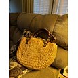 borsa tote in paglia intrecciata fatta a mano da donna – borsa da spiaggia estiva boho con manici in perline di legno, borsa a tracolla casual di grande capacità per vacanze, shopping e viaggi