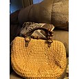 borsa tote in paglia intrecciata fatta a mano da donna – borsa da spiaggia estiva boho con manici in perline di legno, borsa a tracolla casual di grande capacità per vacanze, shopping e viaggi