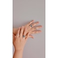 11 pz Anello For Per donna Compleanno Sport Regalo Acrilico Lega Classico Laurea Prezioso